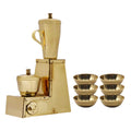 Handicraft Brass Kitchen Pretend Cooking Miniature (Mixer Grinder & 6 Bowls) J20373