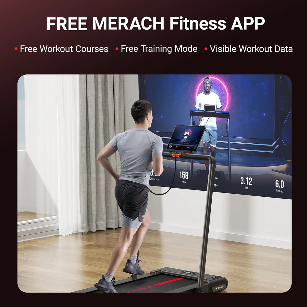 Folding Treadmill with 265 LB Weight Capacity D653