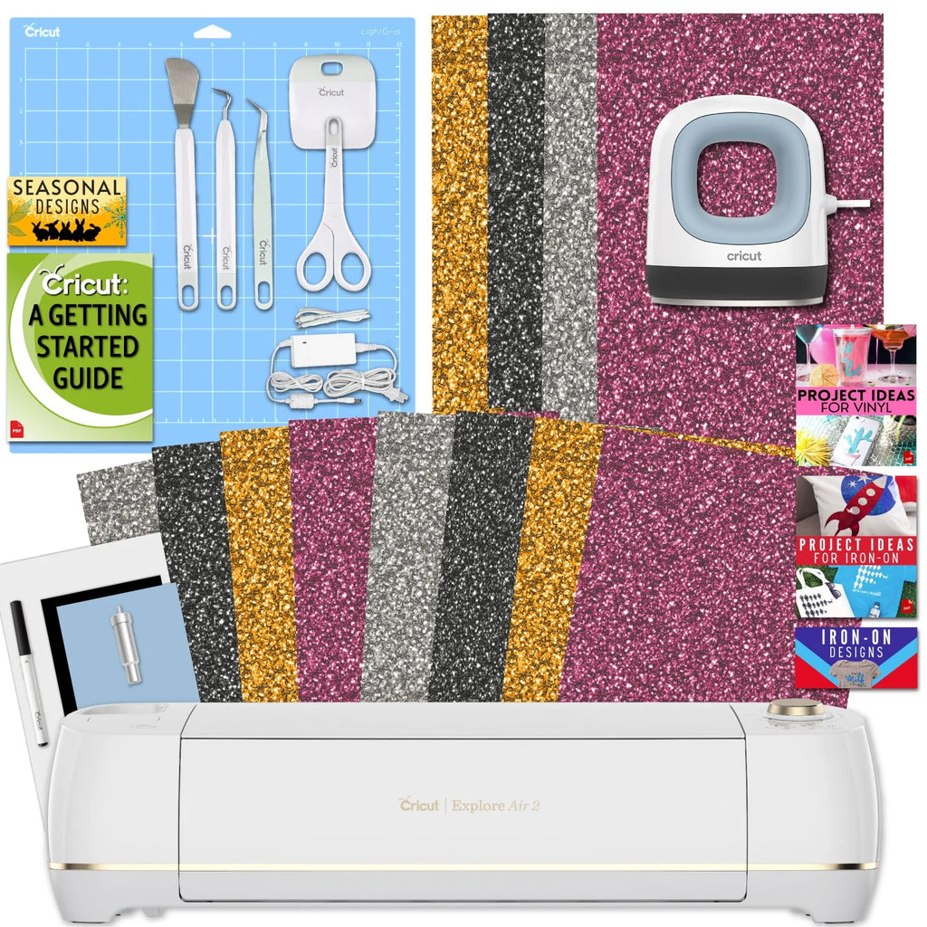 Cutting Machine with Vinyl Sampler Pack, Tool Kit, Pen Set and Cutting Mat Bundle G78094