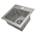 15 in. Stainless Steel Single Bowl Bar Kitchen Sink F8884