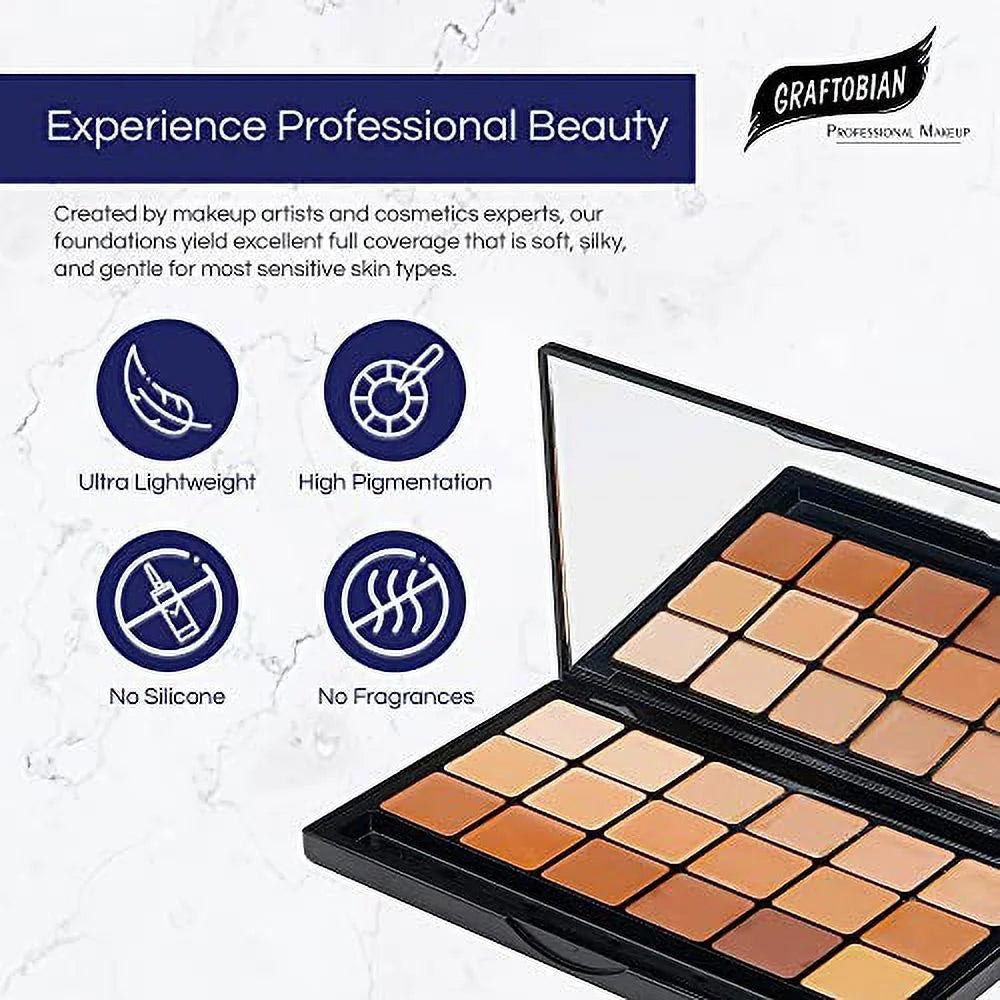 18 Warm Undertone Cream Foundation Palette V965007