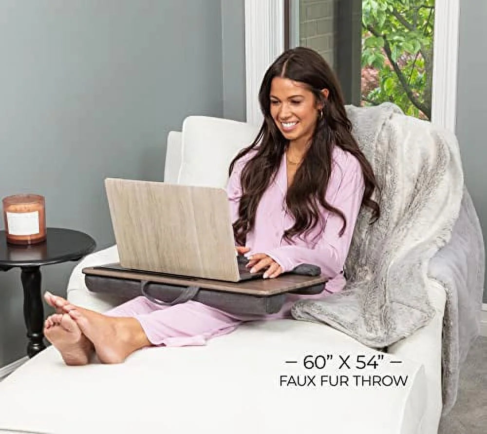 Adjustable Portable Wood Laptop Bed Tray Z64040