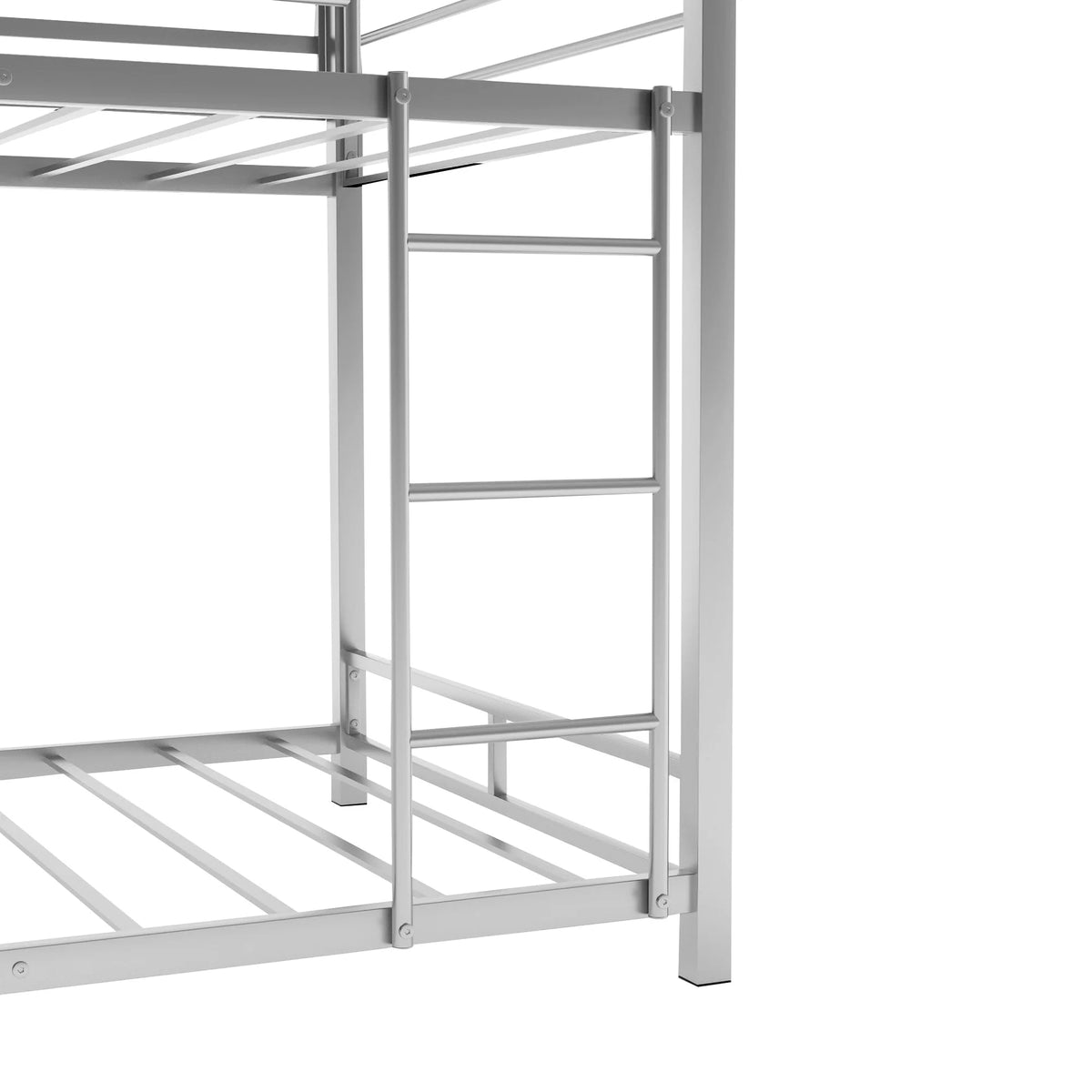 Metal Triple Bunk Bed Twin Over Twin with Ladder and Safety Guardrail E8129