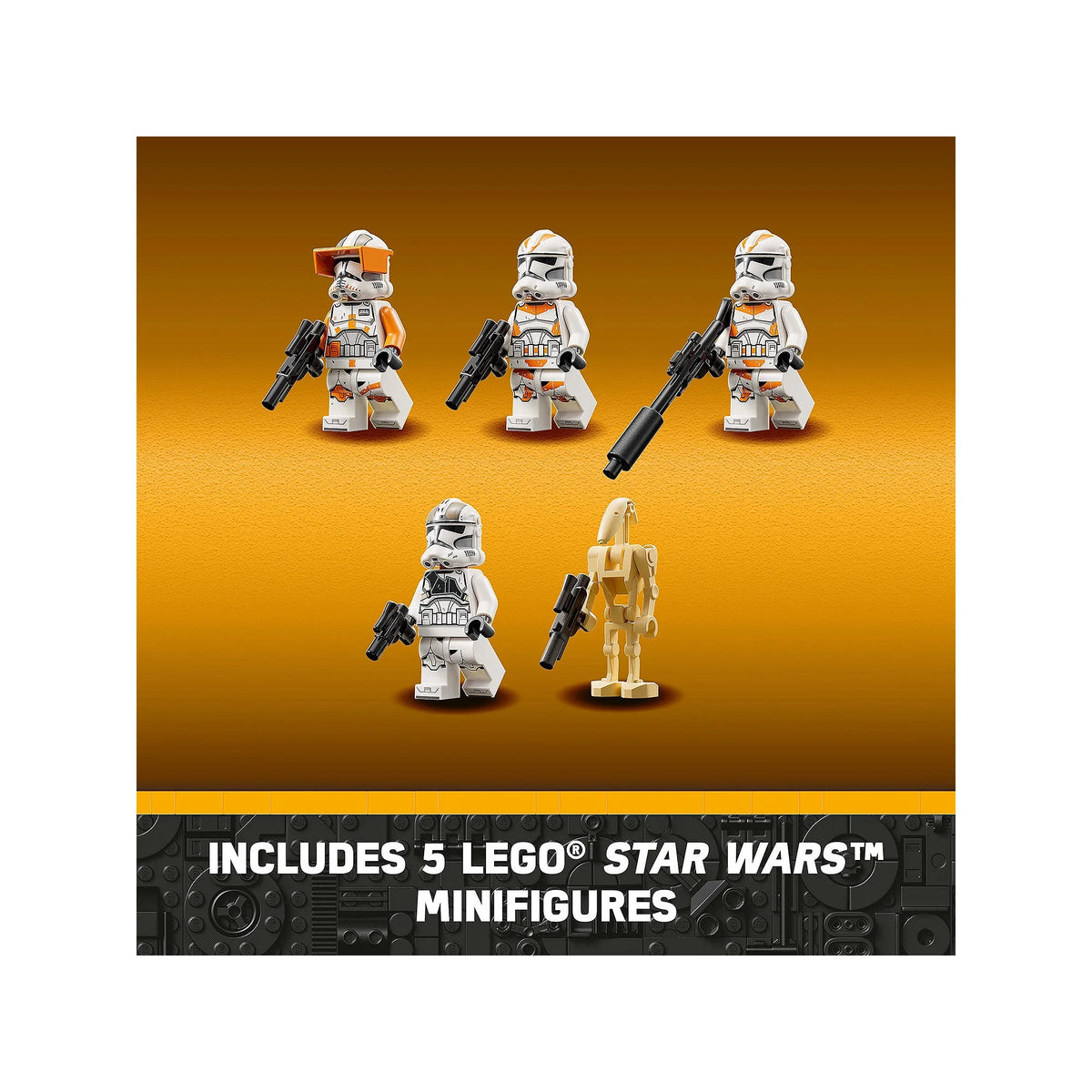Poseable Toy with Clone Troopers & Battle Droid Figures K138
