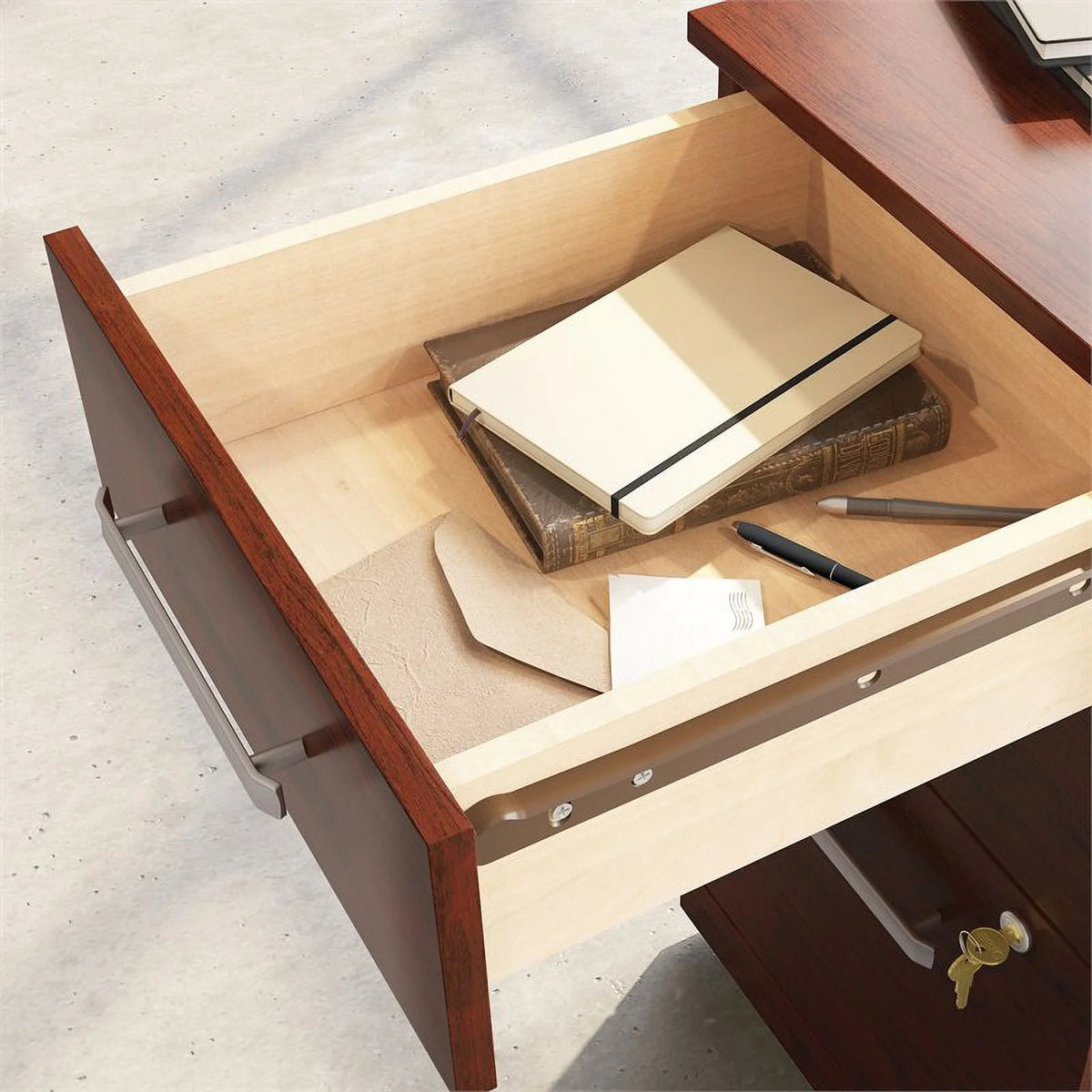 3-Drawer Engineered Wood Mobile File Cabinet J99999