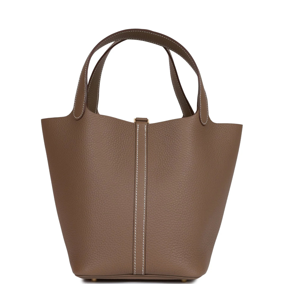 Etoupe Clemence Leather Handbag S717