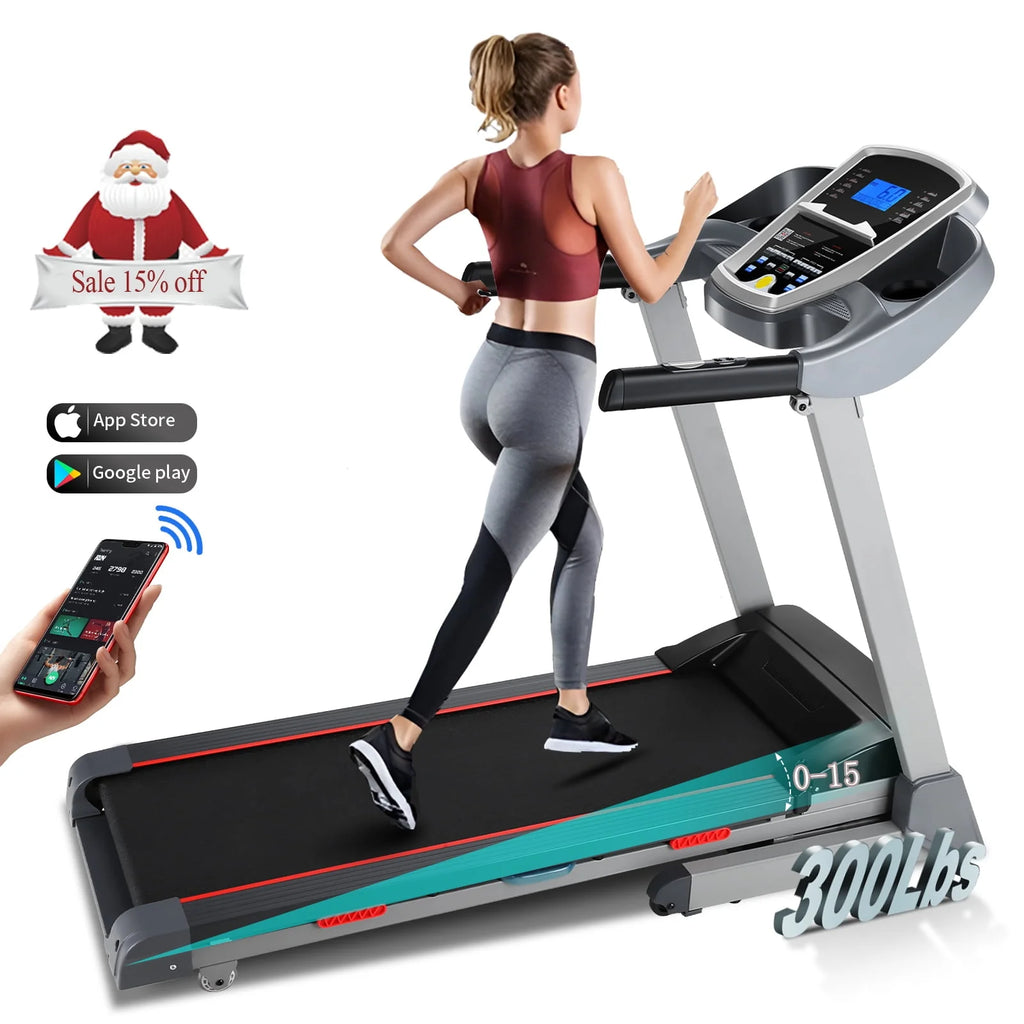 300LBS 3.25HP Electric Treadmill with Auto Incline P156338