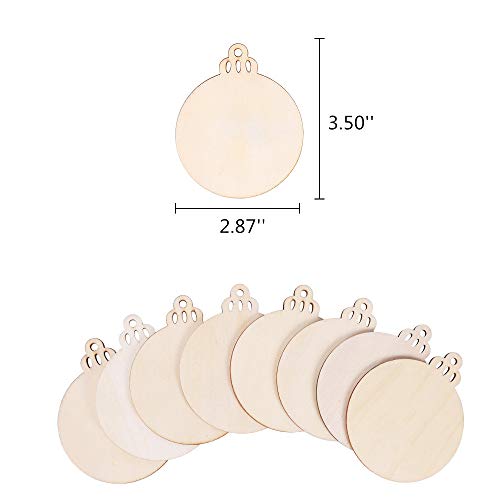 3.5" Unfinished Predrilled Wood Slices F6991