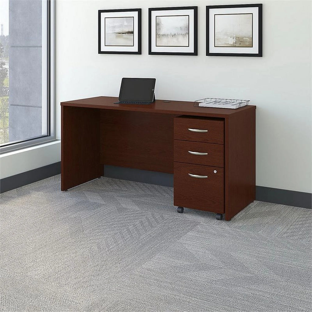 Mahogany Office Desk with Drawers D231374