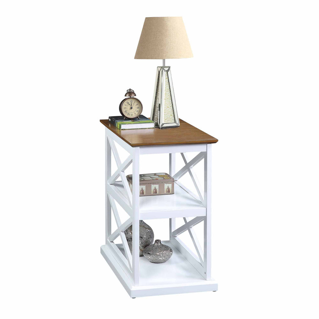 Chairside End Table with Shelves A58551
