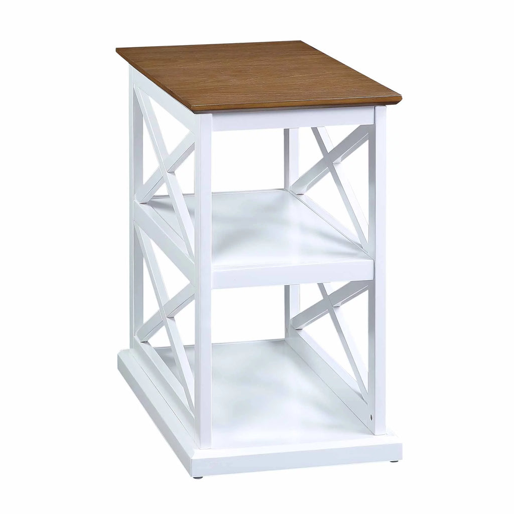 Chairside End Table with Shelves A58551