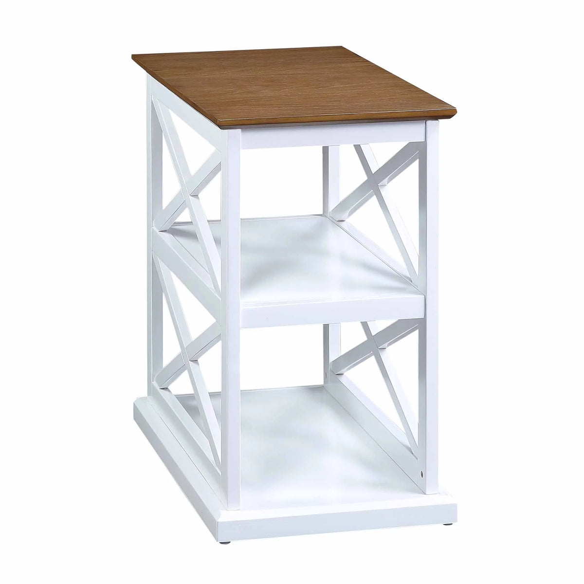 Chairside End Table with Shelves A58551