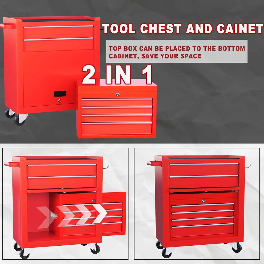 9 Drawer Rolling Tool Chest Black U1237