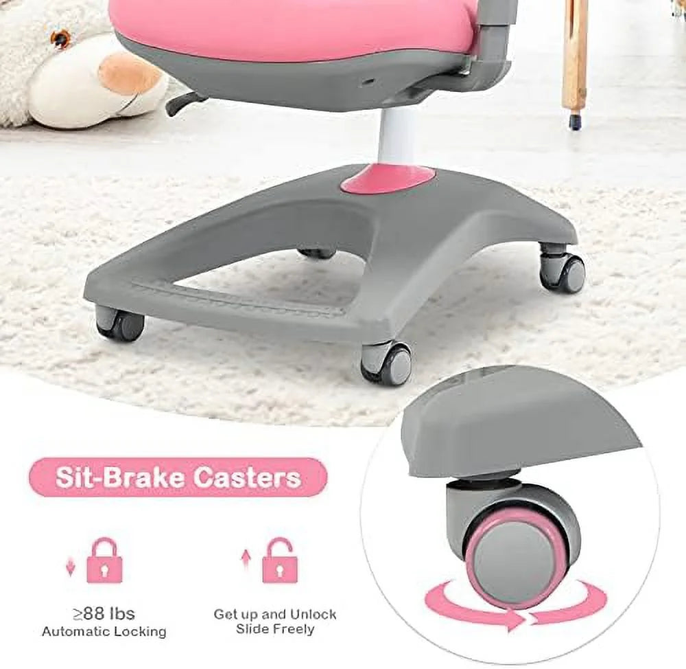 Adjustable Height Ergonomic Computer Chair with Footrest and Flip-up Armrest C48858