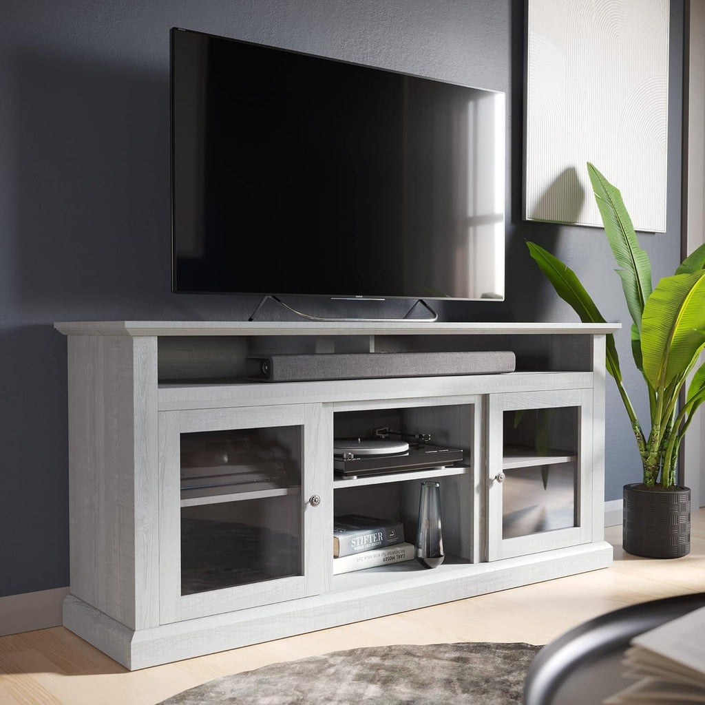 Stone Grey Electric Fireplace TV Stand Y463516