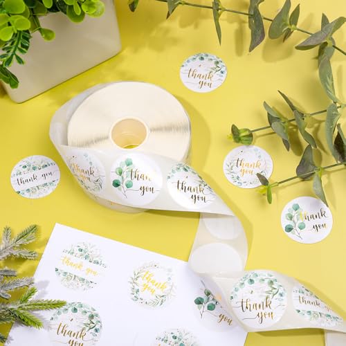1000Pcs Christmas Gold Foil Stickers Roll F4422