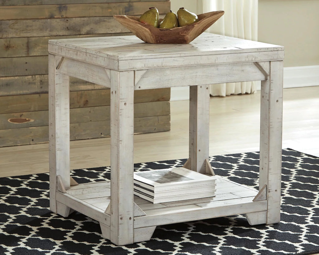 Whitewash End Table P750