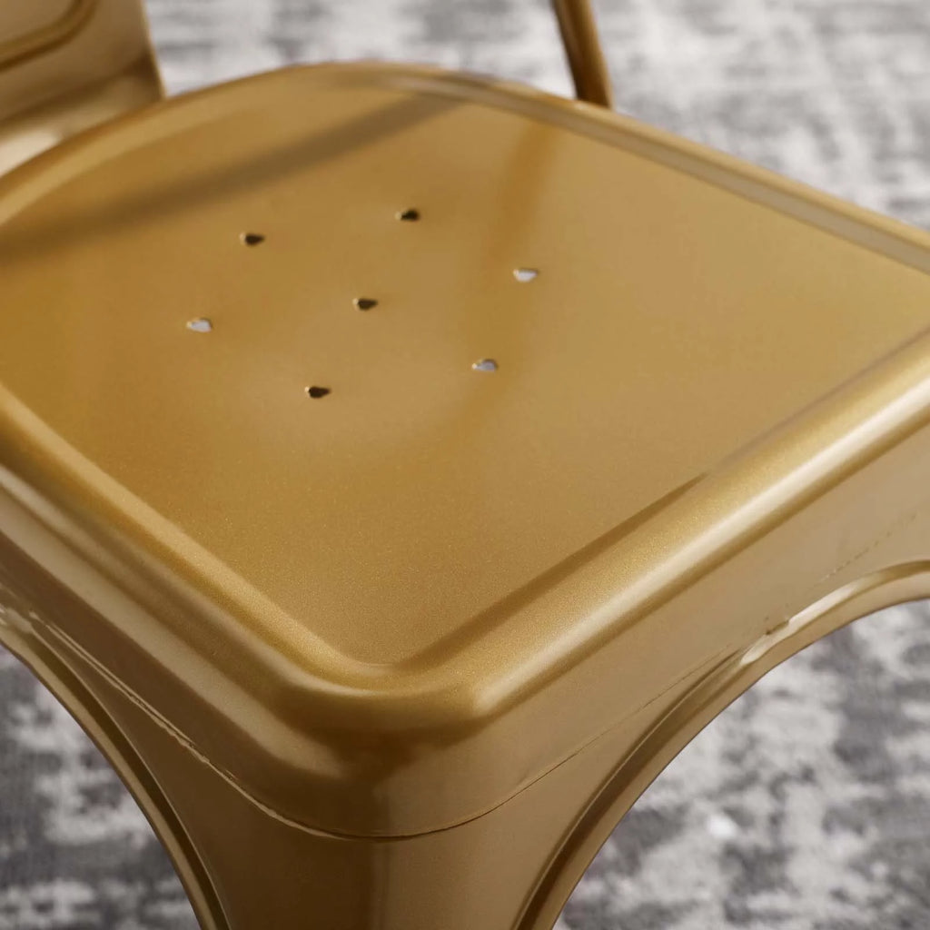 Gold Bistro Dining Side Chair Set of 2 G98286