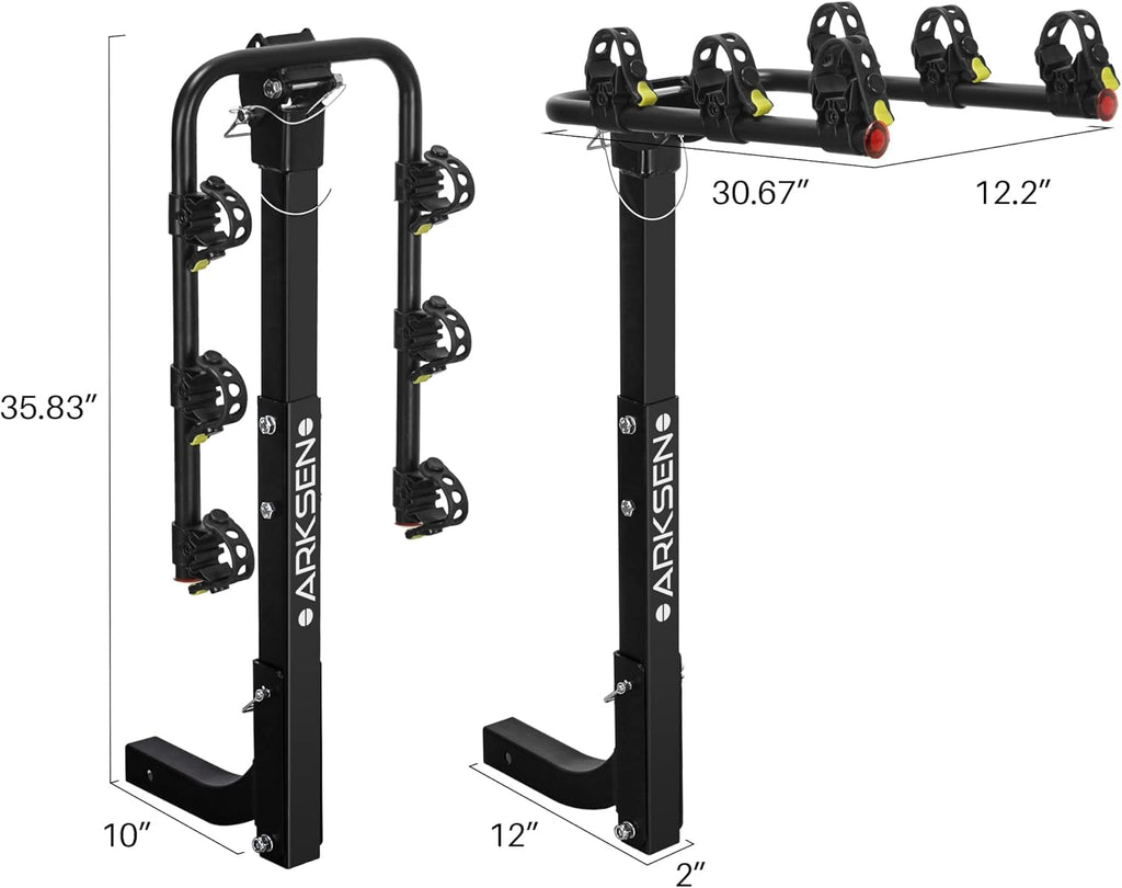3 Bike Hitch Mount Carrier with Tie Down Strap B693