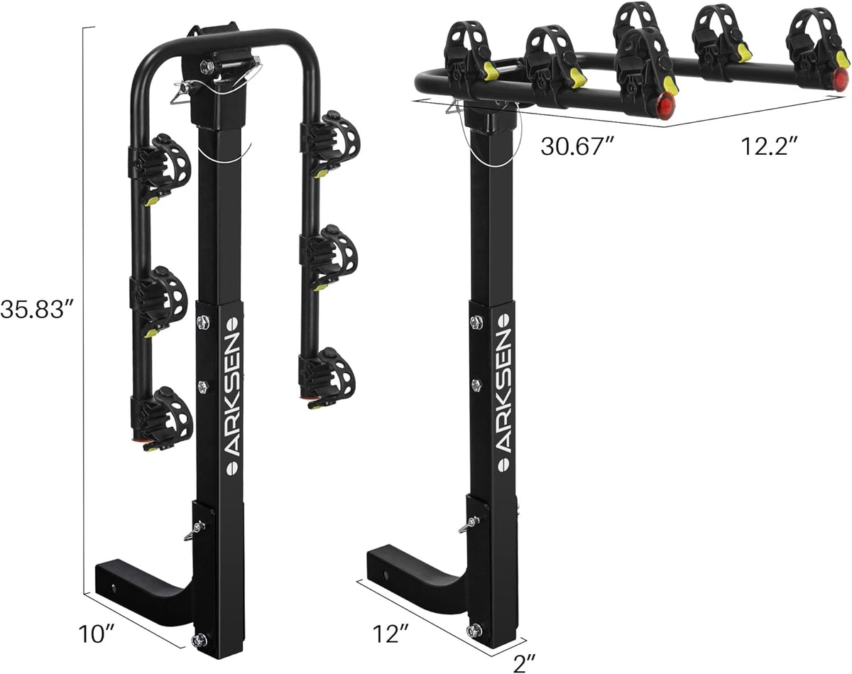 3 Bike Hitch Mount Carrier with Tie Down Strap B693