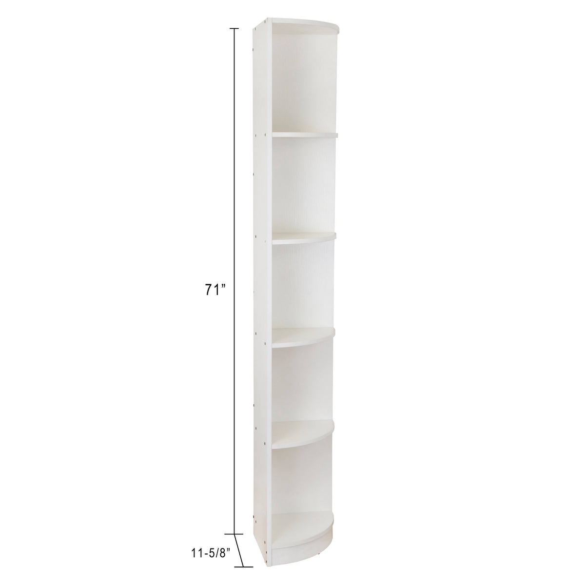 5 Tier Corner Wooden Bookcase Shelving Unit P5592