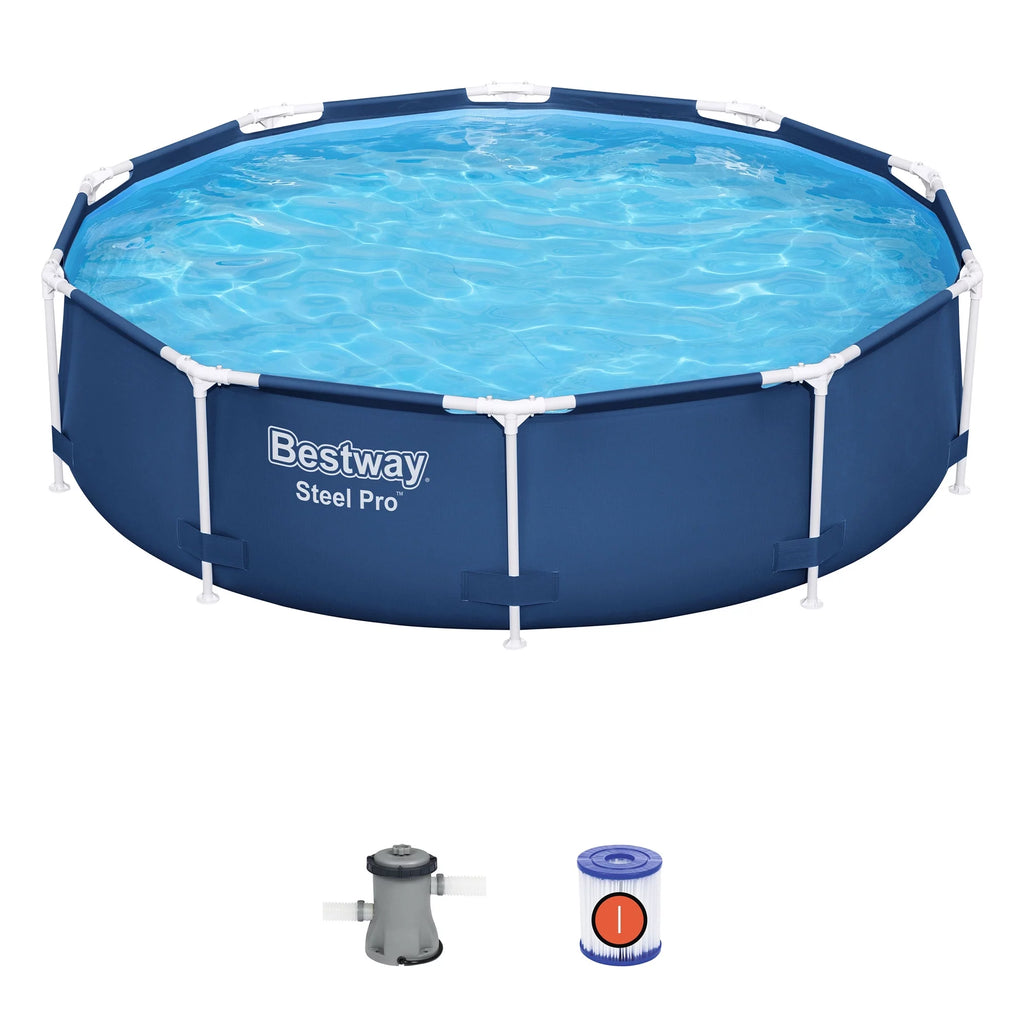 Steel Pro 10' x 30 Above Ground Swimming Pool Set with Filter Pump I80230