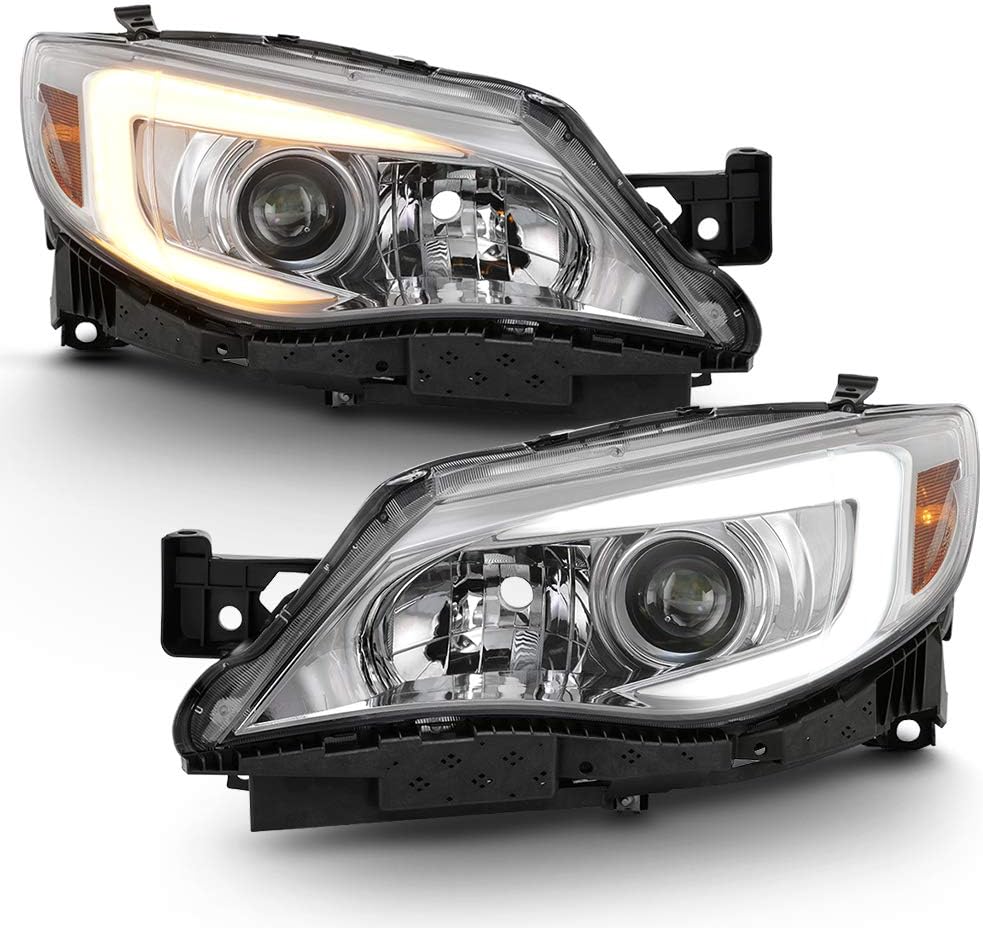 Chrome LED Projector Headlights X4612