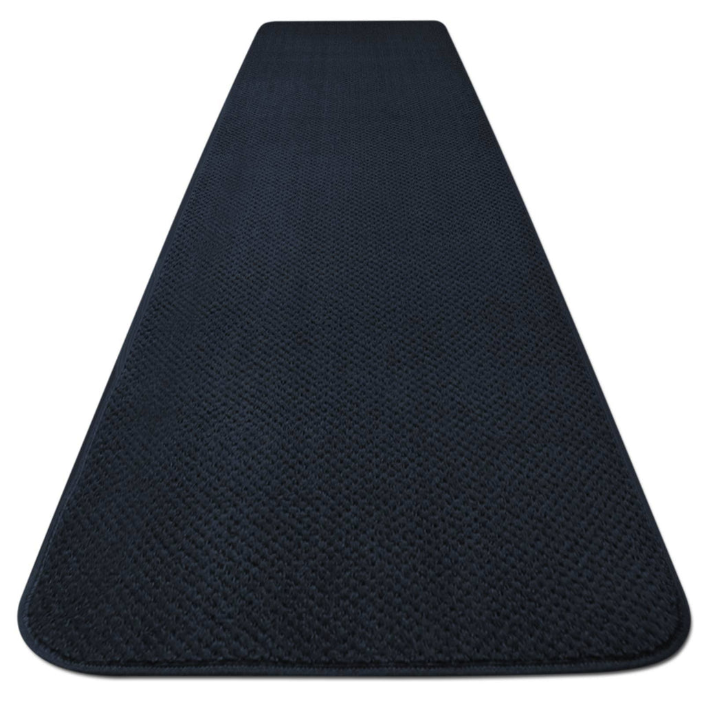 Navy Blue Skid-Resistant Carpet Runner 14 ft. x 36 in. V596