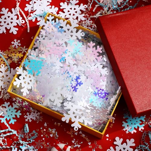 1 Lb Snowflake Glitter Confetti Table Scatter, 2 Pack F419356