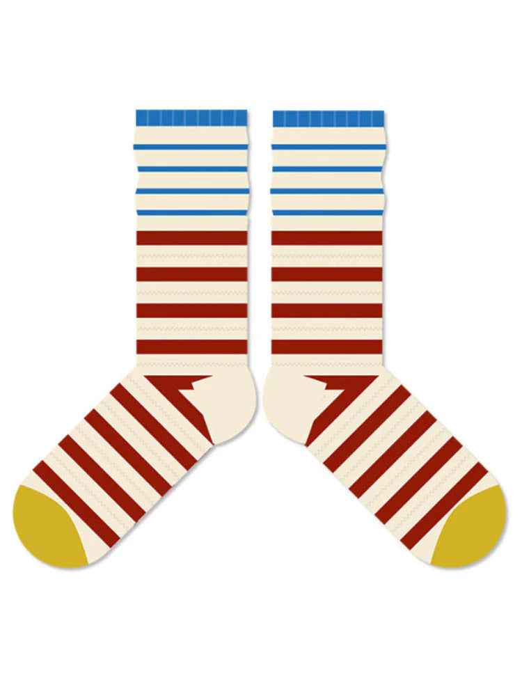 Colorful Striped Cotton Socks X11315