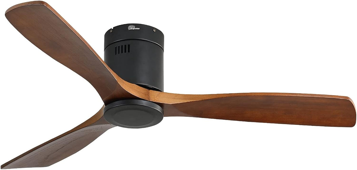 52 Inch Flush Mount Ceiling Fan with Remote Control W540
