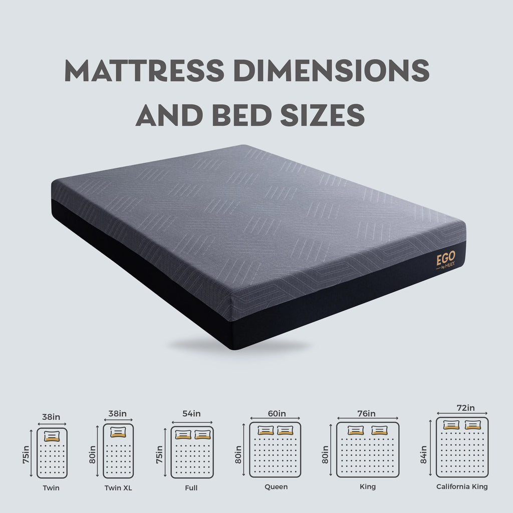 Black 10 inch Gel Memory Foam Twin Mattress P882