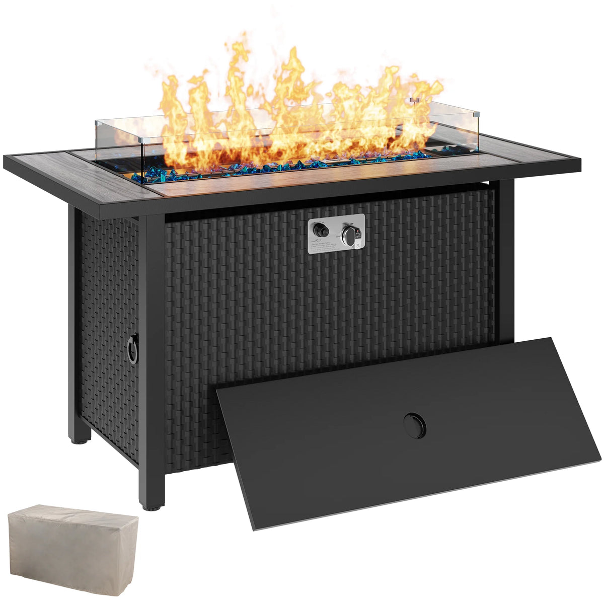 45 Propane Fire Pit Table 50,000 BTU Steel Gas Fire Pit N42861
