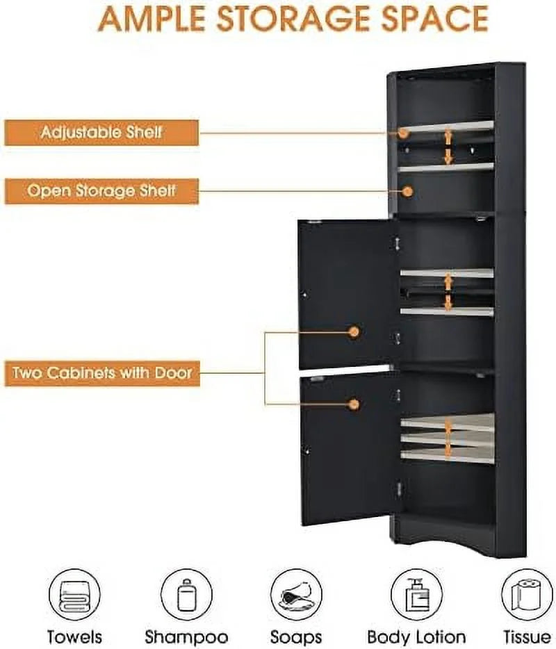 White 3 Drawer MDF Corner Cabinet N6999