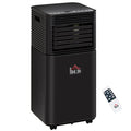 Portable 4-in-1 Air Conditioner with Dehumidifier and Cooling Fan, Black D288531