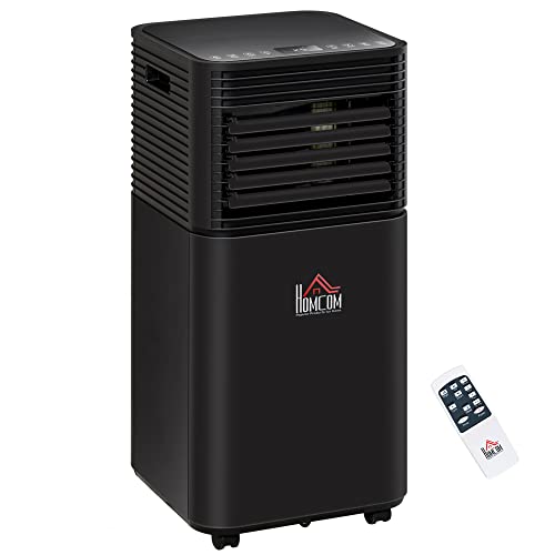 Portable 4-in-1 Air Conditioner with Dehumidifier and Cooling Fan, Black D288531
