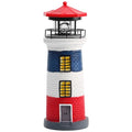 Black and White LED Solar Power Lighthouse Statue H53320