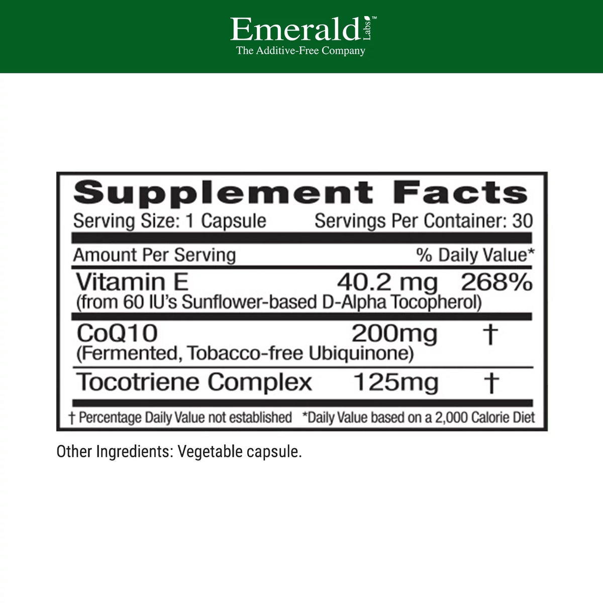CoQ10 200 mg with Vitamin E 30 Capsules Z582006