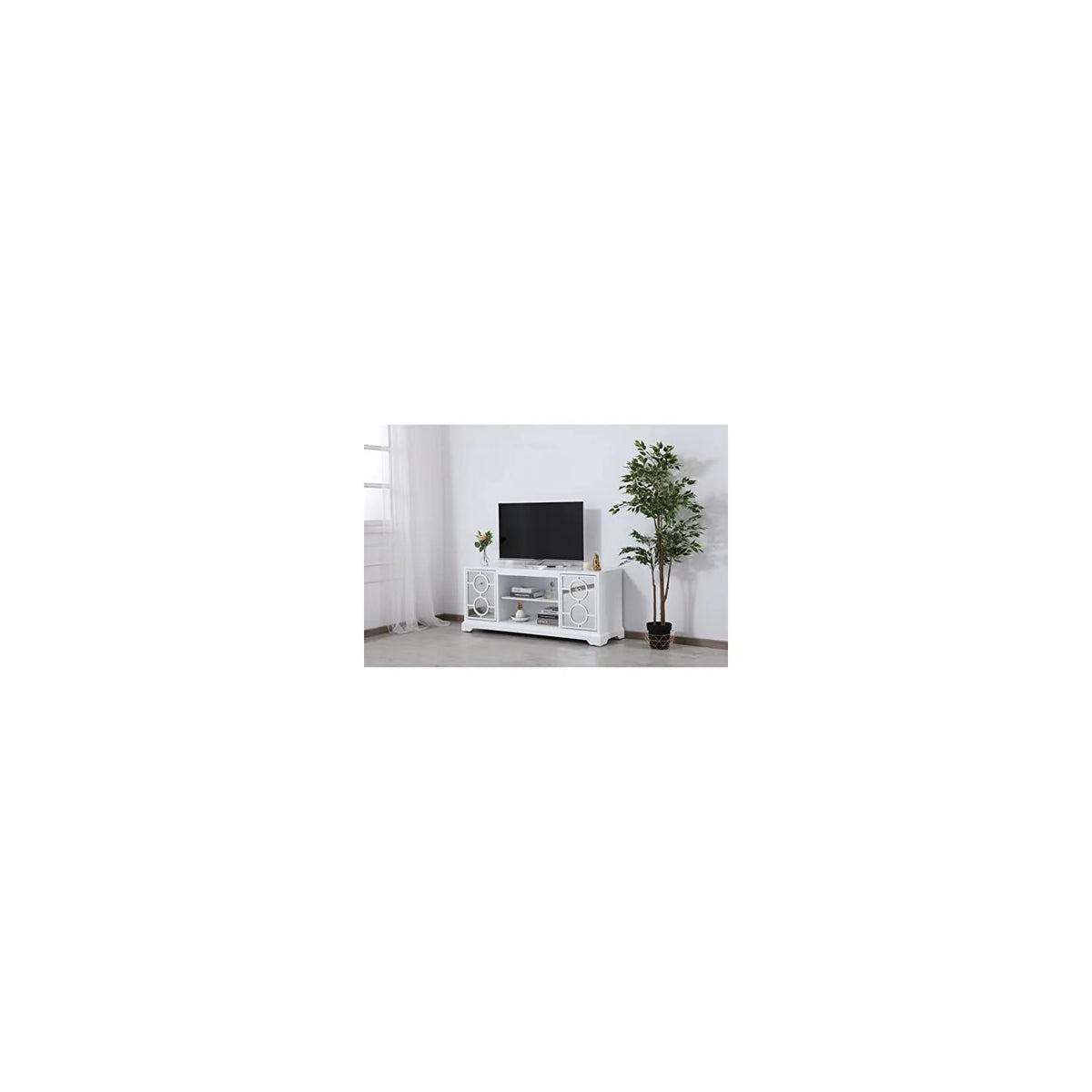 Mirrored Door TV Stand P9838
