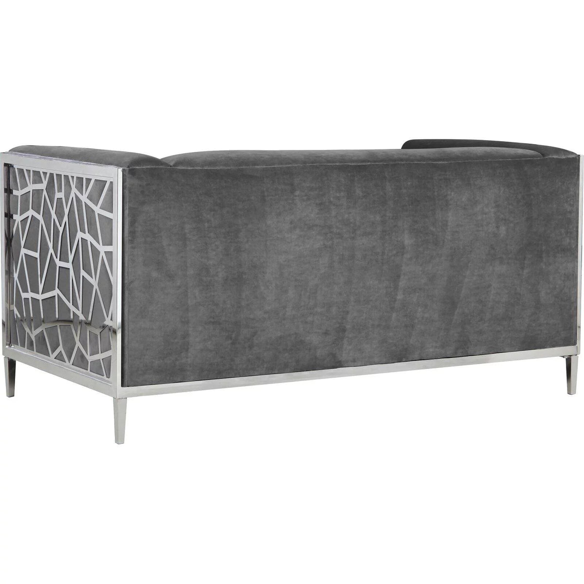 Black Velvet Loveseat K8678