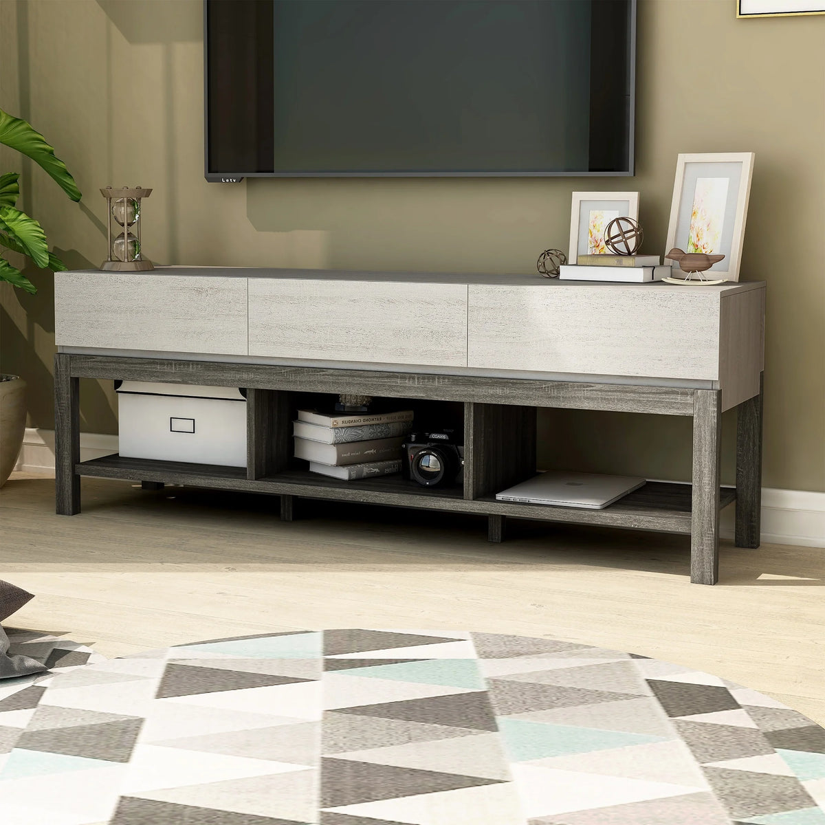 White Oak TV Stand M6296