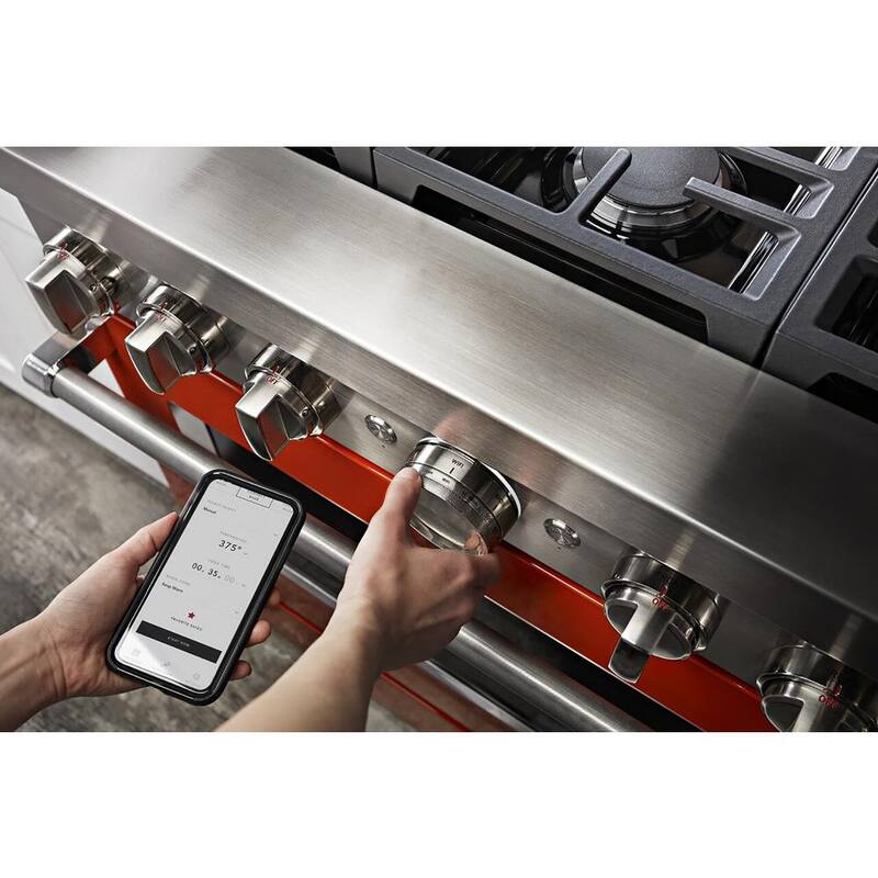 5.1 cu. ft. Smart Gas Range with Self-Cleaning and True Convection in Scorched Orange X351