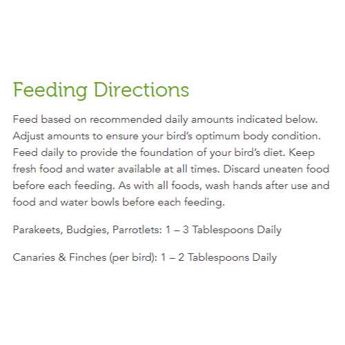 Natural Bird Food D134349
