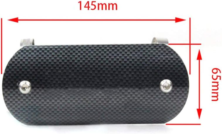 Stainless Steel Motorcycle Exhaust Heat Shield with 2 Clamps G363