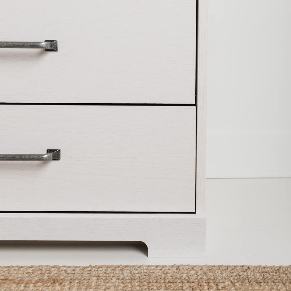 White 5 Drawer Wood Chest V95765