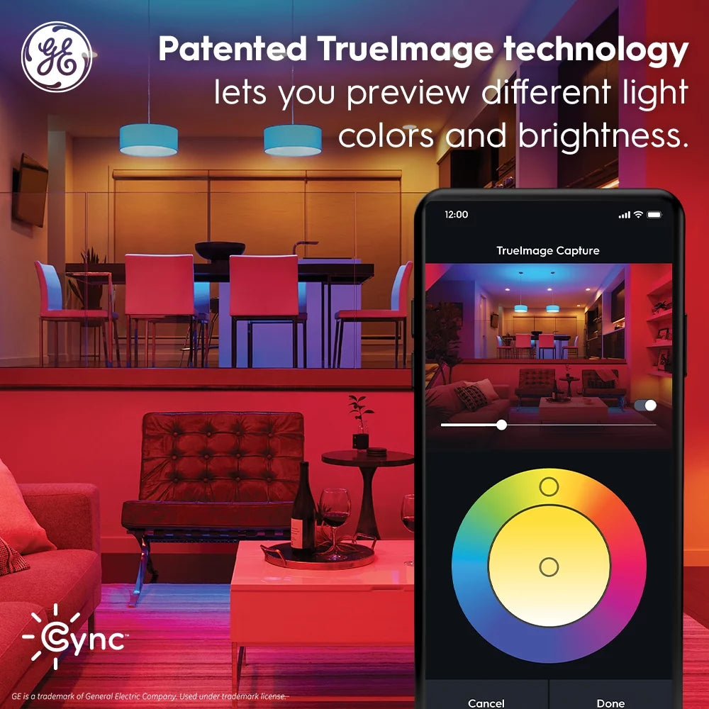 Smart Outdoor Floodlight, Full Color, Bluetooth and Wi-Fi Enabled, Dimmable (2 Pack) L585