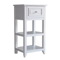White Wooden Floor Cabinet with Drawer U675