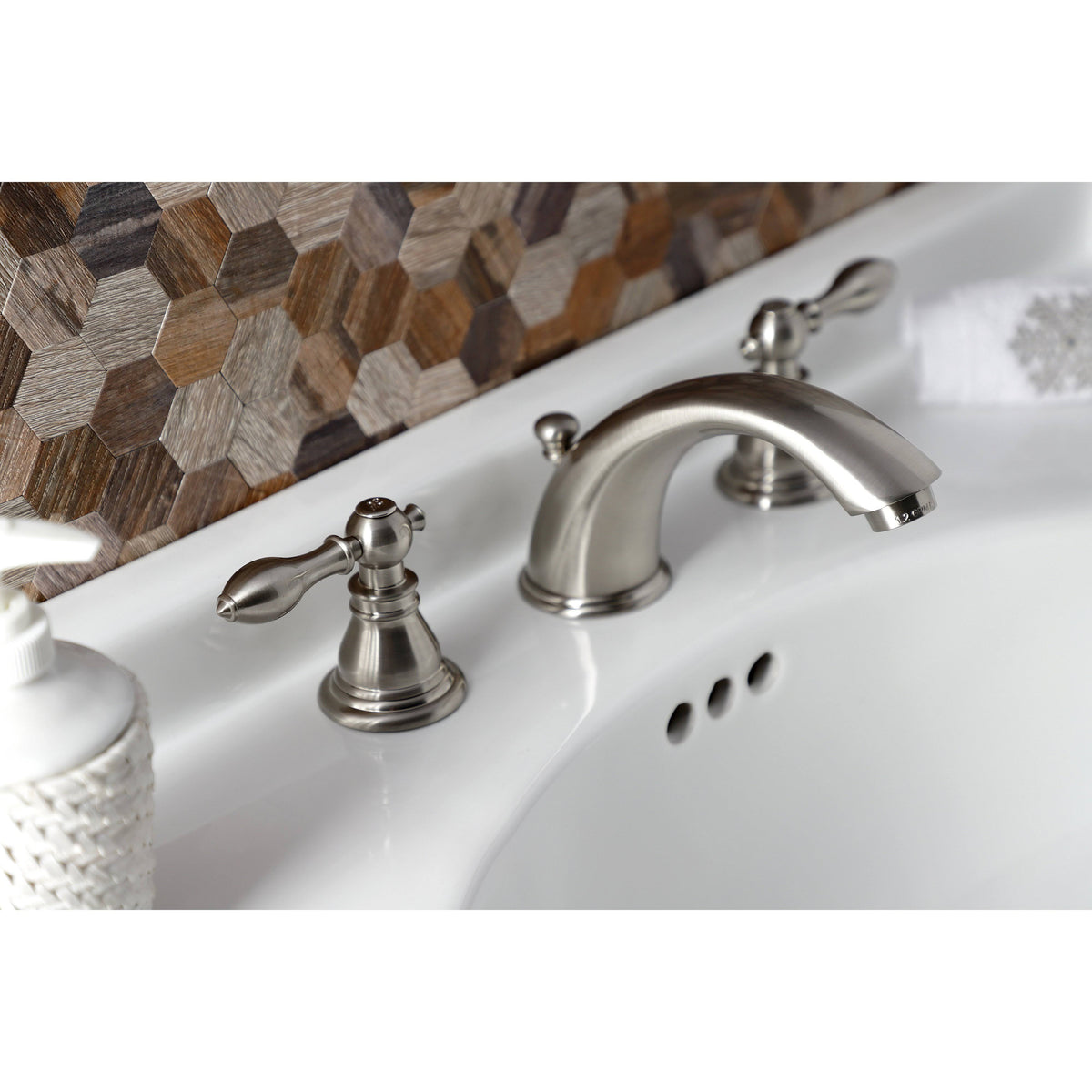 Widespread Bathroom Faucet with Pop-Up Brushed Brass R7511