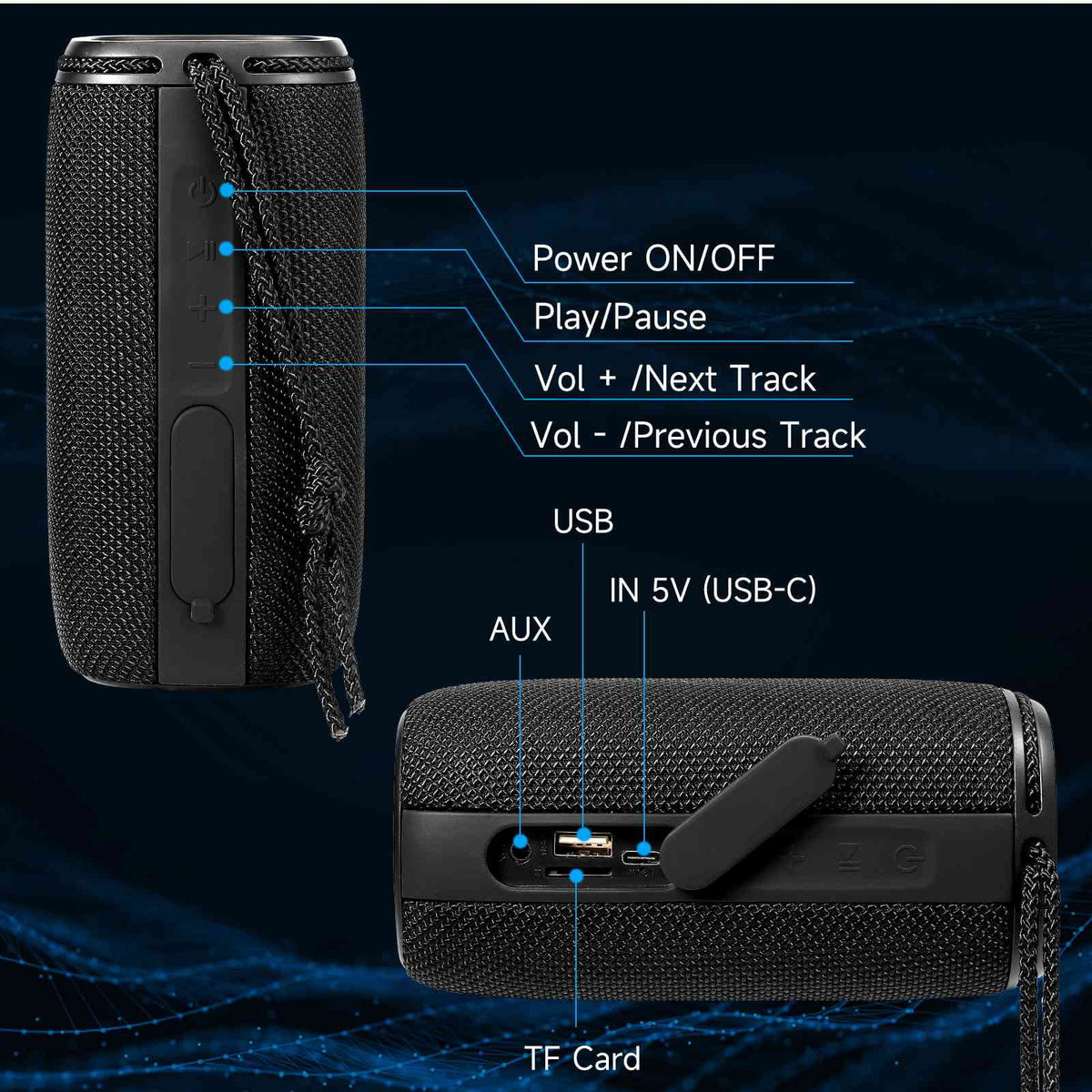 IPX5 Waterproof Bluetooth Speaker K277370