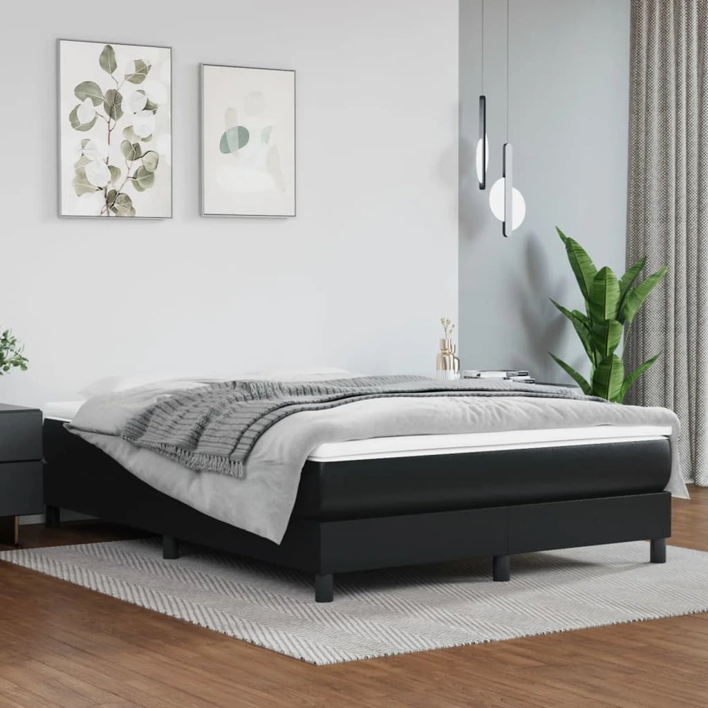 Black Queen Faux Leather Bed Frame Z1780